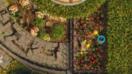 Travel south fromn the Statue to find the outpost inside the rose bushes (Image via Obsidian Entertainment)